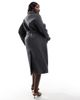 Ever New Curve Ever New Curve oversized wrap coat in charcoal-Gray - 3