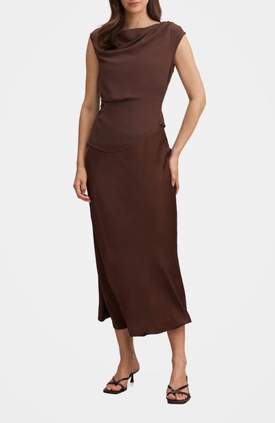 ever new maxi dress Brown Maxi Dresses - Isra Drape Strapless - Size 0 to 12