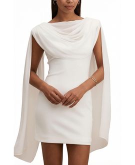 Ever New Ever New Bowie Mini Dress with Shawl