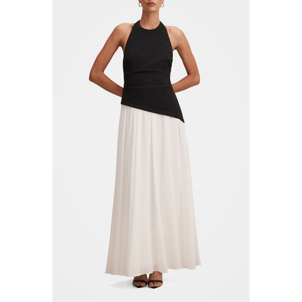 Ever New Robe Ever New - Elise Halter Neck Mixed Media Dress