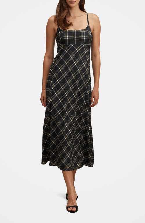 Ever New Ever New Harley Check Godet Midi Dress