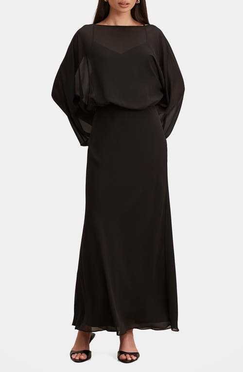 Ever New Ever New Helena Draped Long Sleeve Maxi Dress