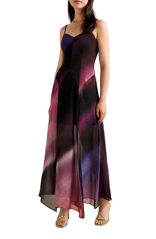 Ever New Ever New Honey Sheer Maxi Cocktail Dress