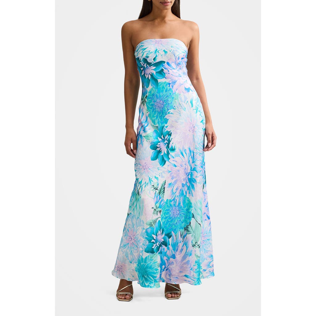 Ever New Robe Ever New - Kai Floral Strapless Satin Dress