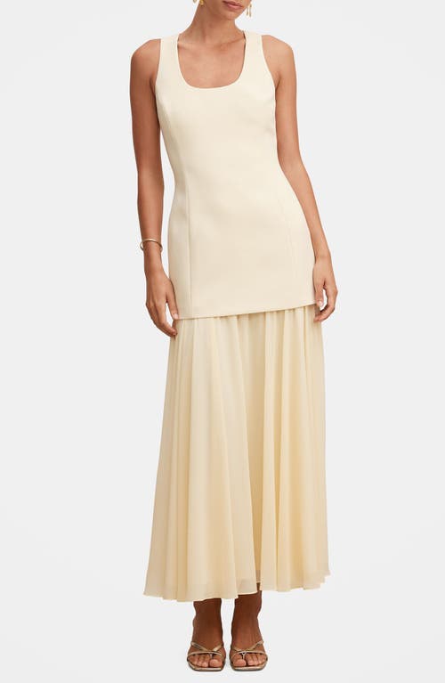 Ever New Ever New Melva Sleeveless Mixed Media Maxi Dress