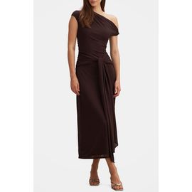Ever New Ever New Piper Draped One-Shoulder Midi Dress