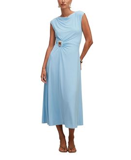 Ever New Ever New Women's Alaia Gathered Hardware Midi Dress