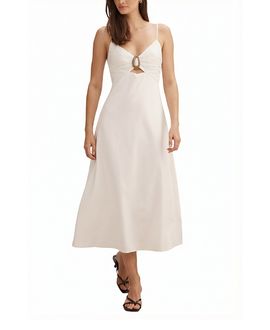 Ever New Ever New Women's Alice Gathered Hardware Midi Dress