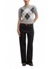 Ever New Ever New Women's Andy Argyle Fluffy Knitted T-shirt - 2