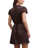 Ever New Ever New Women's Blair Satin Collared Mini Dress - 4