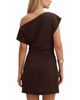 Ever New Ever New Women's Danielle Asymmetrical Neck Mini Dress - 4