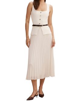 Ever New Ever New Women's Delphine Sleeveless Square Neck Dress