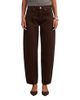 Ever New Ever New Women's Emma Mid Rise Barrel Jeans in Chocolate - 1