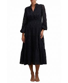 chinese dress ladies Carve Sleeveless Drop-Waist Pleated Maxi Dress