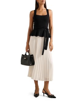 Ever New - Trixie Cutout Pleated Maxi Dress in Clear Day at Nordstrom