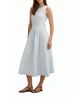 Ever New Ever New Women's Rosie Linen Sleeveless Tuck Midi Dress - 3