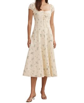 Ever New Ever New Women's Sallie Tie Front Midi