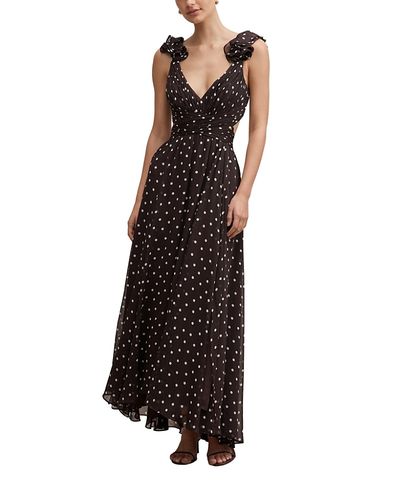 Ever New Ever New Women's Selena Ruffle Shoulder Maxi Dress