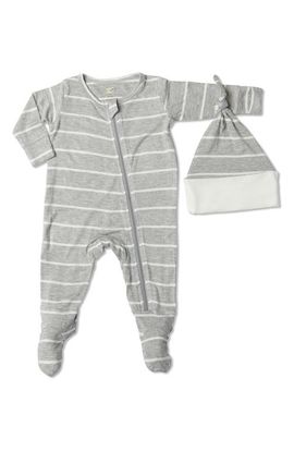 Everly Grey Everly Grey Jersey Long Sleeve Footie & Hat Set