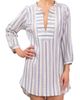 Everyday Ritual Everyday Ritual Hailey Stripe Cotton Pajama Tunic - 1