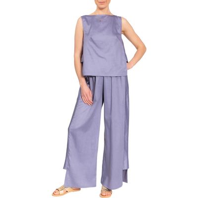 Everyday Ritual Everyday Ritual Piper Wide Leg Sleeveless Cotton Pajamas