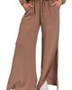 Everyday Ritual Everyday Ritual Riley Cotton Gauze Split Hem Pants - 1