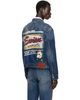 Evisu Evisu Navy Inari Mask Printed Denim Jacket - 3