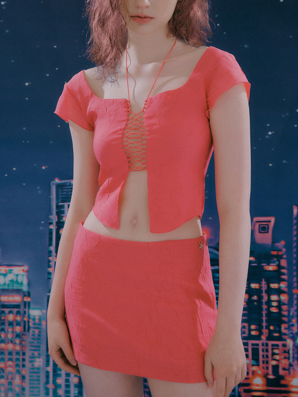 EXPIRED GIRL Juliette Skirt - Pink