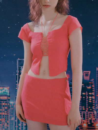 EXPIRED GIRL Juliette Skirt - Pink