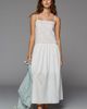Exquise 100% Cotton Drop-Waist Midi Dress - 3