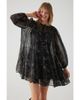 Exquise Exquise Abina Long Sleeve Chiffon Mini Dress - 1
