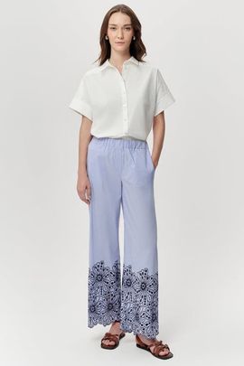 Exquise Exquise Abrial Elastic Waist Straight Leg Pants