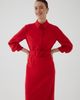 Exquise Exquise Adler Lantern Sleeve Midi Shirt Dress - 5