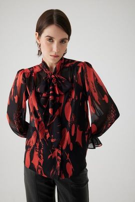 Exquise Exquise Agatha Sheer Chiffon Shirt