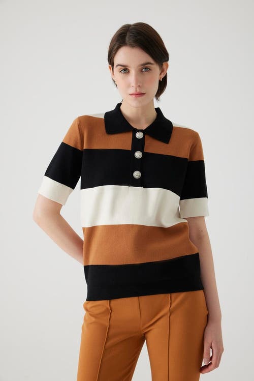 Exquise Exquise Aidanne Polo Collar Knit Blouse