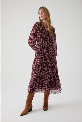 Exquise Exquise Aiyanna Chiffon Midi Dress