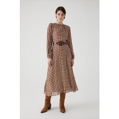 Exquise Exquise Alaina Chiffon Midi Dress