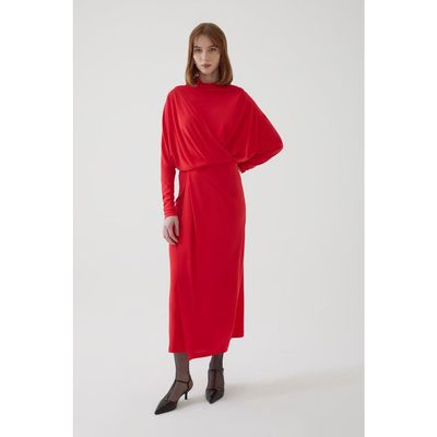Exquise Exquise Alessio Draped Midi Dress