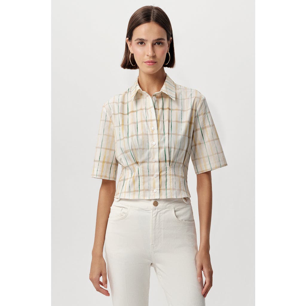 Exquise Exquise Alezae Short Sleeve Crop Shirt