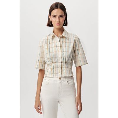 Exquise Exquise Alezae Short Sleeve Crop Shirt