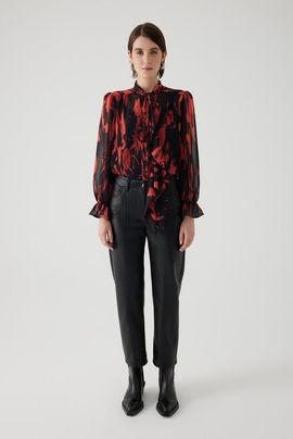 Exquise Exquise Alienor Cut Vegan Leather Pants