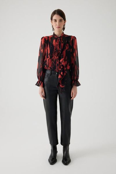 Exquise Exquise Alienor Cut Vegan Leather Pants