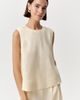 Exquise Exquise Almira Crew Neck Linen Blouse - 4