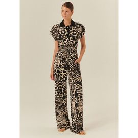 Exquise Exquise Averie Tailored Linen Palazzo Pants