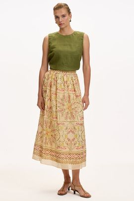 Exquise Exquise Cachet Lined Woven Midi Skirt
