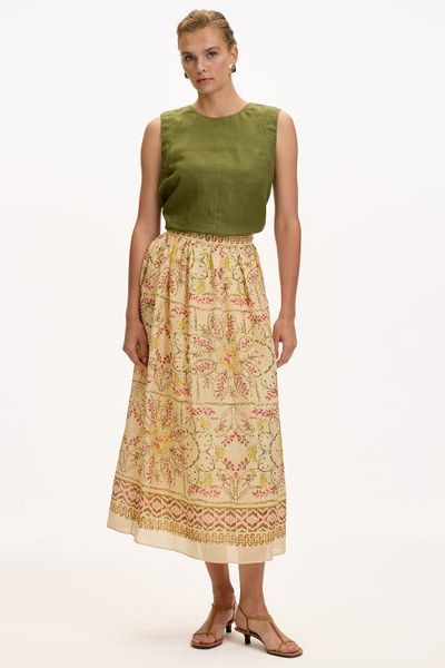 Exquise Exquise Cachet Lined Woven Midi Skirt