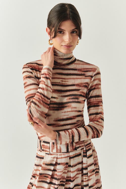 Exquise Exquise Cheyenne Turtleneck Mesh Blouse