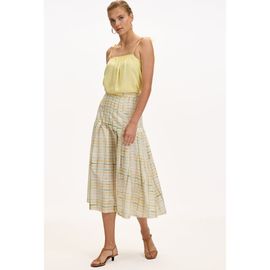 Exquise Exquise Cora High Waist Woven Midi Skirt