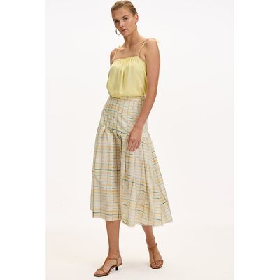 Exquise Exquise Cora High Waist Woven Midi Skirt