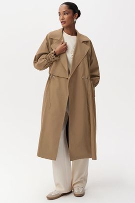 Exquise Exquise Daniele Belted Midi Trenchcoat